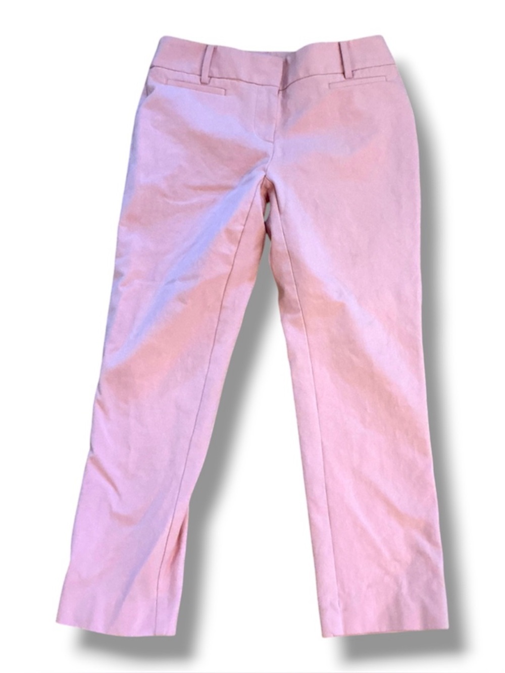 LOFT Julie Pink Cropped Straight-Leg Pants